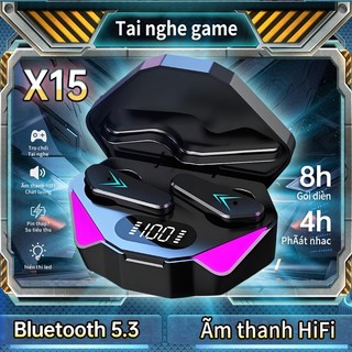 Tai nghe chơi game không dây Bluetooth TWS X15PRO có micrô và chất lượng âm thanh chân thực
