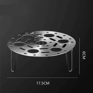 Vỉ Hấp Chân Gấp Gọn Inox 304, Vỉ Hấp Trứng Hấp Thức Ăn Đa Năng Gấp Gọn Khay Hấp Inox Tiện Lợi 88517