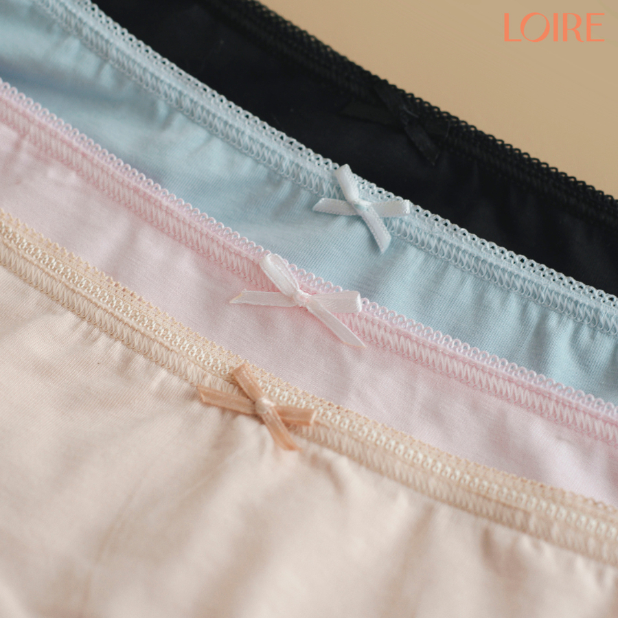 Quần Lót Nữ Loire Chất Cotton Mềm Mại Thoáng Mát Thấm Hút Tốt Đáy Quần Kháng Khuẩn Loirechic QL250516