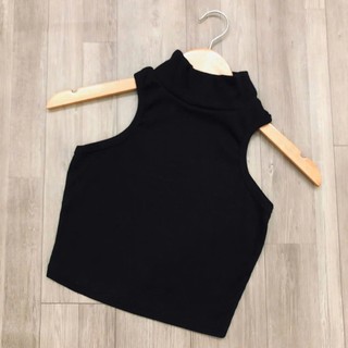 Áo ba lỗ cổ lọ siêu đẹp, áo ba lỗ cổ lọ dáng chuẩn ôm body - RUBY CLOTHING A12