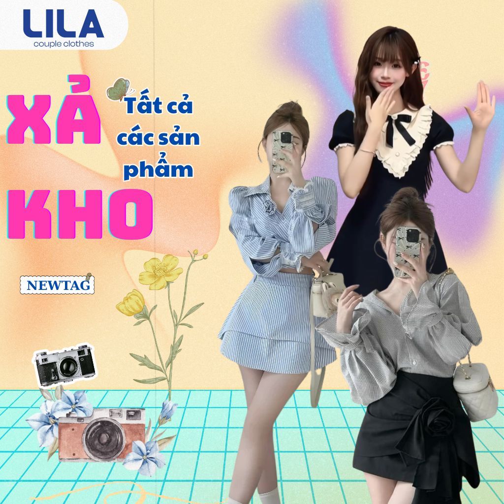 Váy kiểu, đầm tiểu thư thiết kế thanh lý 100% new tag