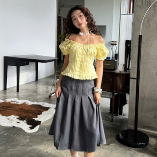 NAVIE - Chân váy dài xếp ly dài LITA thời trang nữ