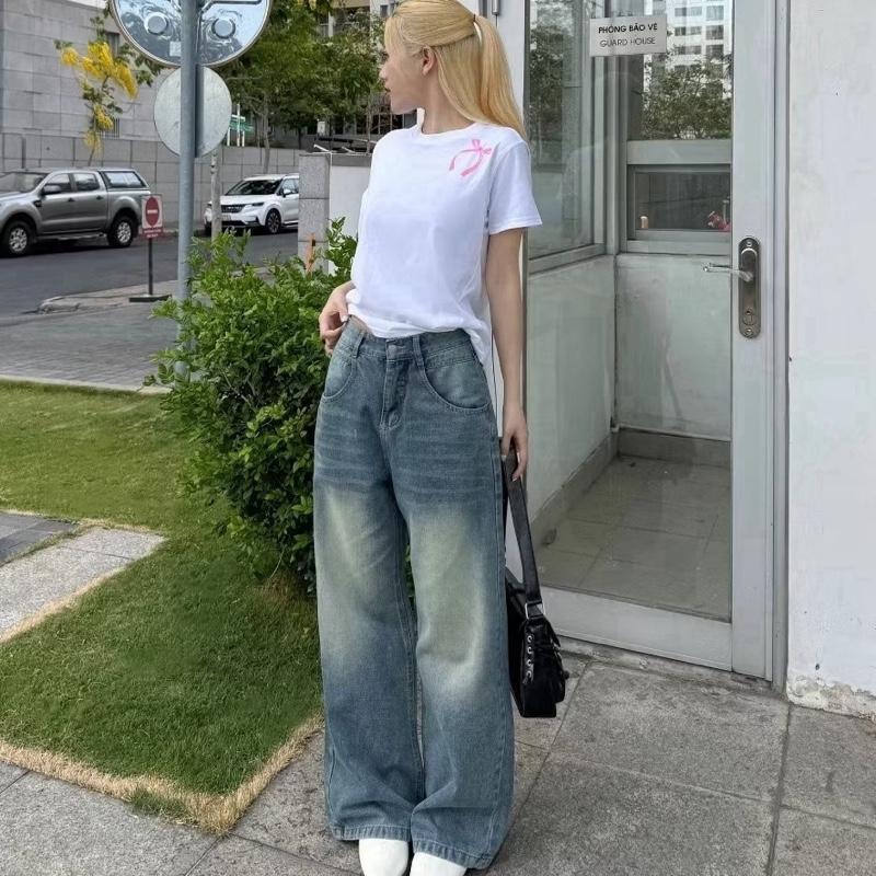 [ 50-100kg] QUẦN JEAN NỮ BIGSIZE CHẤT MỀM NHIỀU MÀU BASIC DỂ MIX ĐỒ LƯNG CAO TÔN DÁNG - TỔNG HỢP