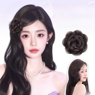 Tóc Giả NỤ HOA, Kẹp Tóc Giả Rose Bud Phong Cách Hàn Quốc HaminStore