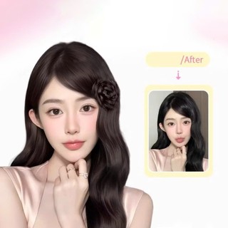 Tóc Giả NỤ HOA, Kẹp Tóc Giả Rose Bud Phong Cách Hàn Quốc HaminStore