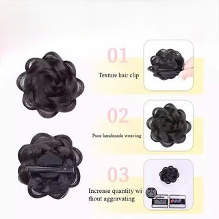 Tóc Giả NỤ HOA, Kẹp Tóc Giả Rose Bud Phong Cách Hàn Quốc HaminStore