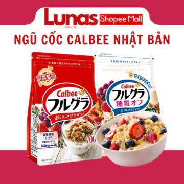 Ngũ cốc Calbee Ăn Kiêng Giảm Cân Nhật Bản mix sữa chua trái cây Granola dùng ăn sáng, ĂN KIÊNG