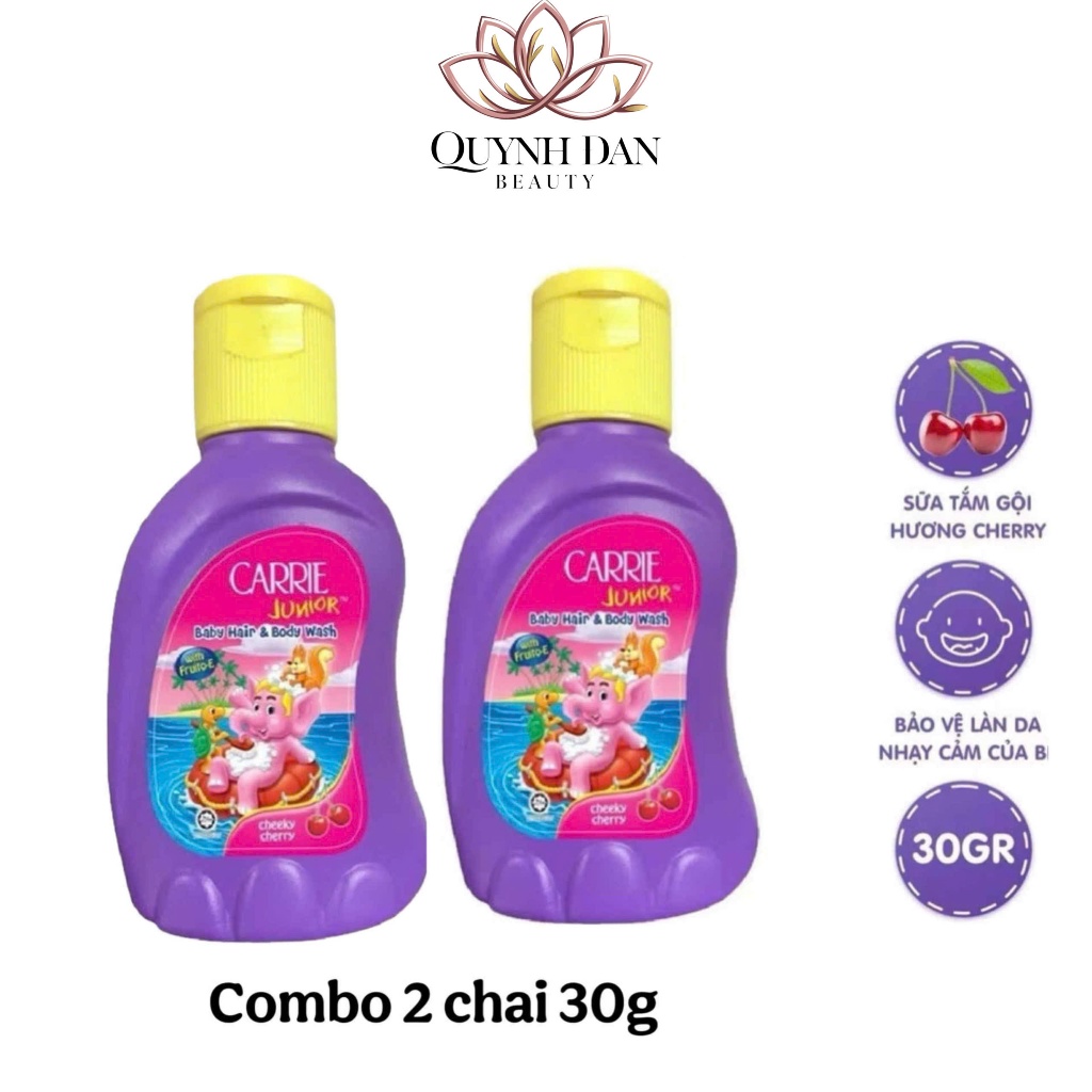 Sữa Tắm Gội cho bé Carrie Junior hương Cherry 700g