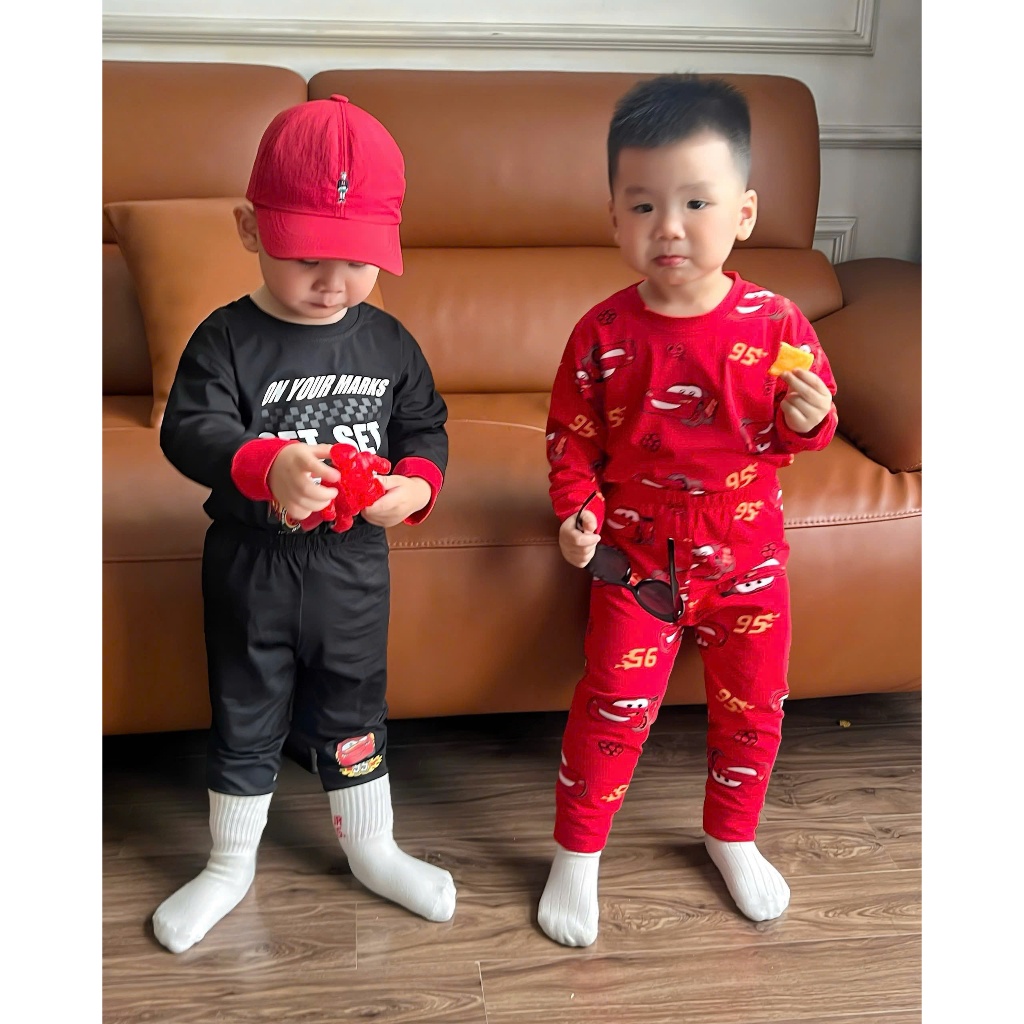 [À ƠI SHOP] N96- set 2 bộ dài ô tô đỏ và đen số 95- a100.241