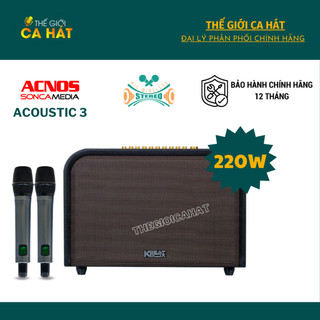 [Tặng dây Optical nối Tivi] ACNOS ACOUSTIC 3 V26 Dàn âm thanh - Loa Karaoke di động Soncamedia