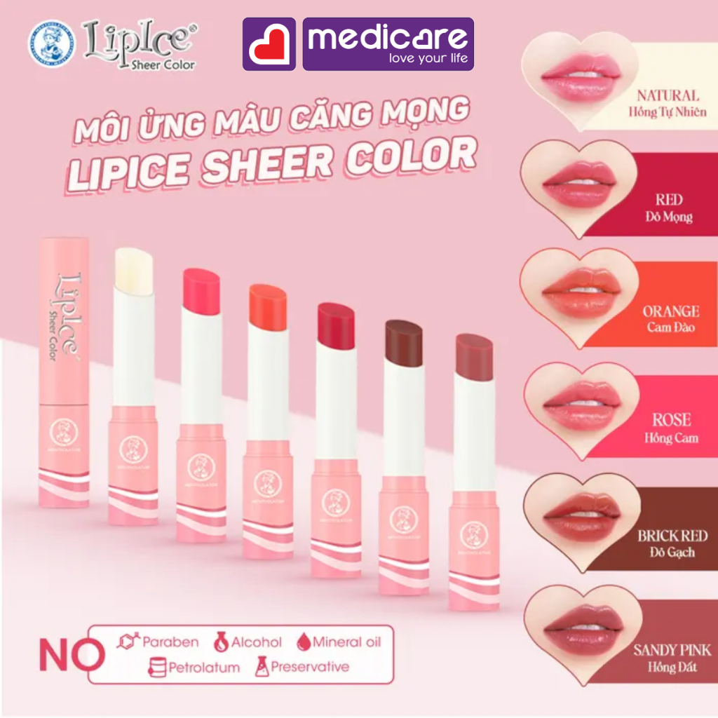 Son dưỡng môi Lipice Sheer Color 2.4g