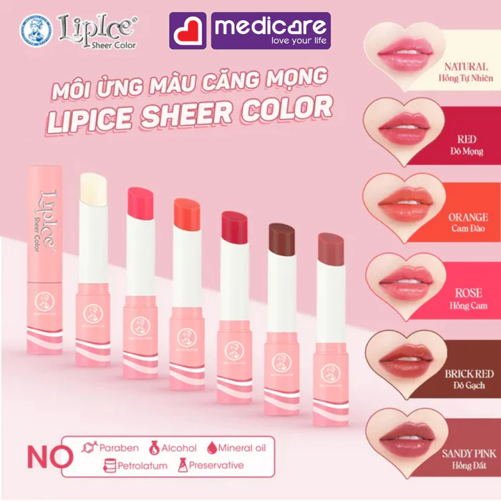 Son dưỡng môi Lipice Sheer Color 2.4g