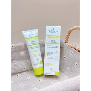 Kem dưỡng hỗ trợ giảm dầu, giảm nhờn Floslek Anti Acne 24h System Mattifying Cream 50ml