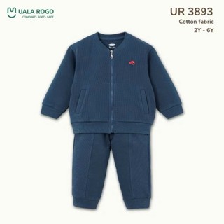 (12-27kg) Bộ Dài Tay Bé Trai Khoá Kéo UalaRogo UR3893