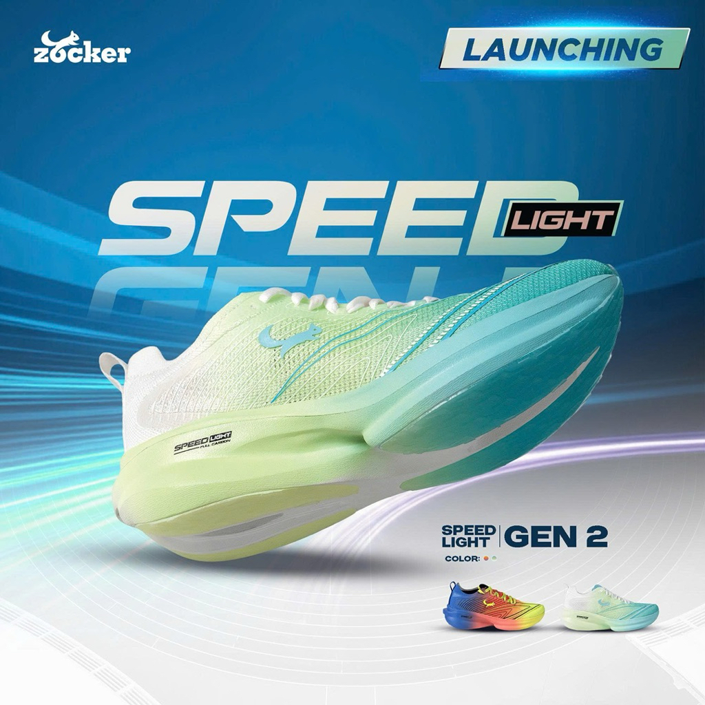 Giày Chạy Bộ Zocker Speed Light Gen 2 Carbon công nghệ mới, siêu nhẹ ...