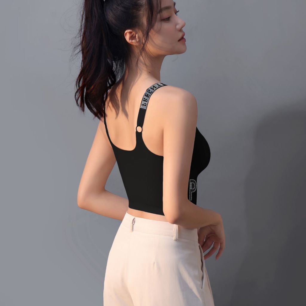 Áo Bra Đi Biển Đính Đá Santony W185 - Thể Thao Không Gọng Thun Lạnh PIER N°5