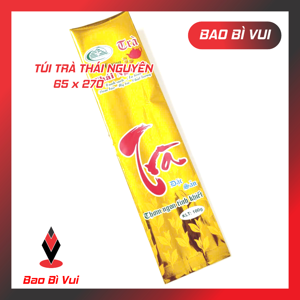 [1kg] Túi đựng trà xanh Thái Nguyên in sẵn  - BAO BÌ VUI