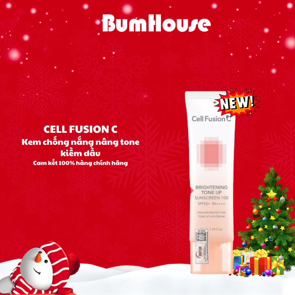[HÀNG CTY]Kem Chống Nắng Nâng Tone Kiềm Dầu Cell Fusion C Brightening Tone Up Sunscreen SPF50+ 10ml/35ml/50ml (nobox)