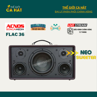 [Tặng dây Optical nối Tivi] Dàn âm thanh di động FLAC 36 V2 kèm Micro - Loa Karaoke ACNOS Soncamedia