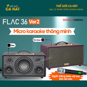 Dàn âm thanh di động FLAC 36 V2 kèm Micro - Loa Karaoke ACNOS Soncamedia