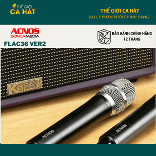 [Tặng dây Optical nối Tivi] Dàn âm thanh di động FLAC 36 V2 kèm Micro - Loa Karaoke ACNOS Soncamedia