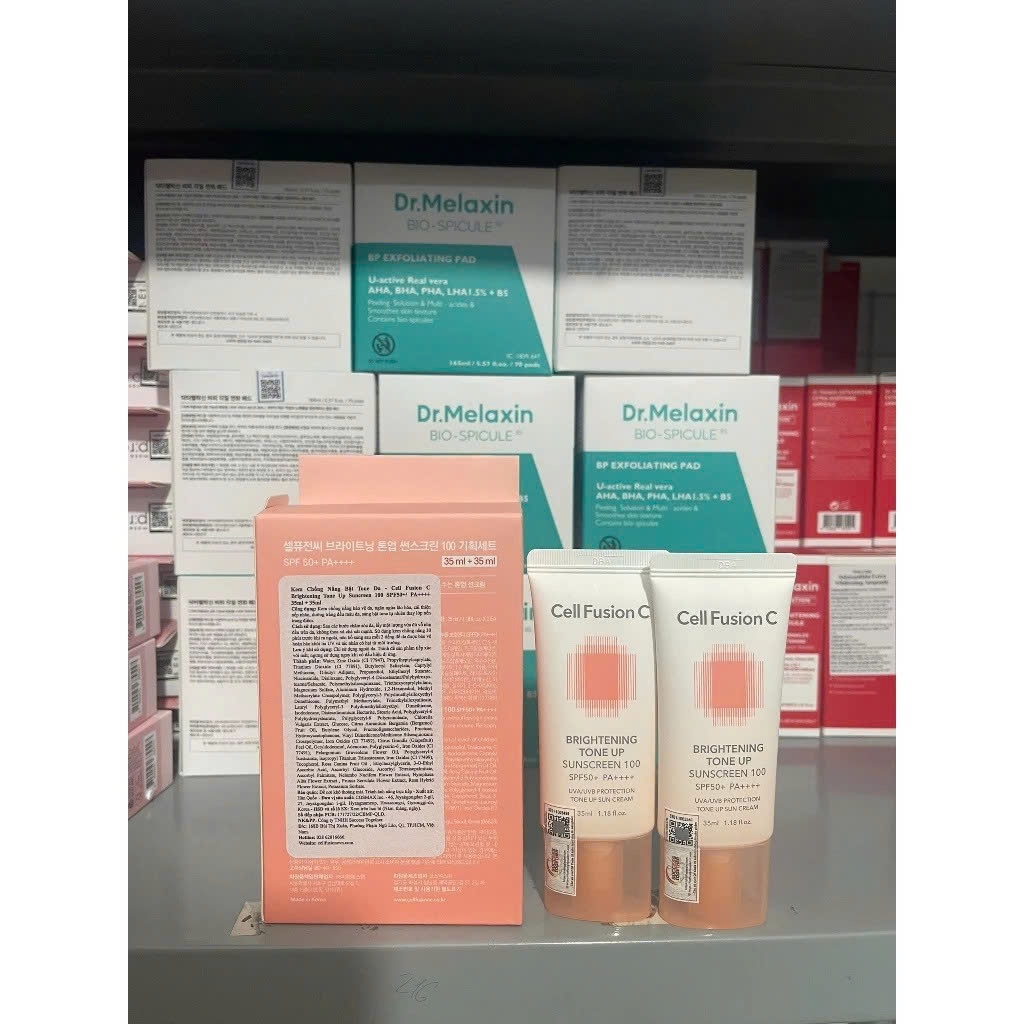 [HÀNG CTY]Kem Chống Nắng Nâng Tone Kiềm Dầu Cell Fusion C Brightening Tone Up Sunscreen SPF50+ 10ml/35ml/50ml (nobox)