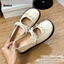 Giày búp bê nữ đế bệt H401 da mềm 2 nơ xinh - Giày mary jane nữ dễ thương thoải mái