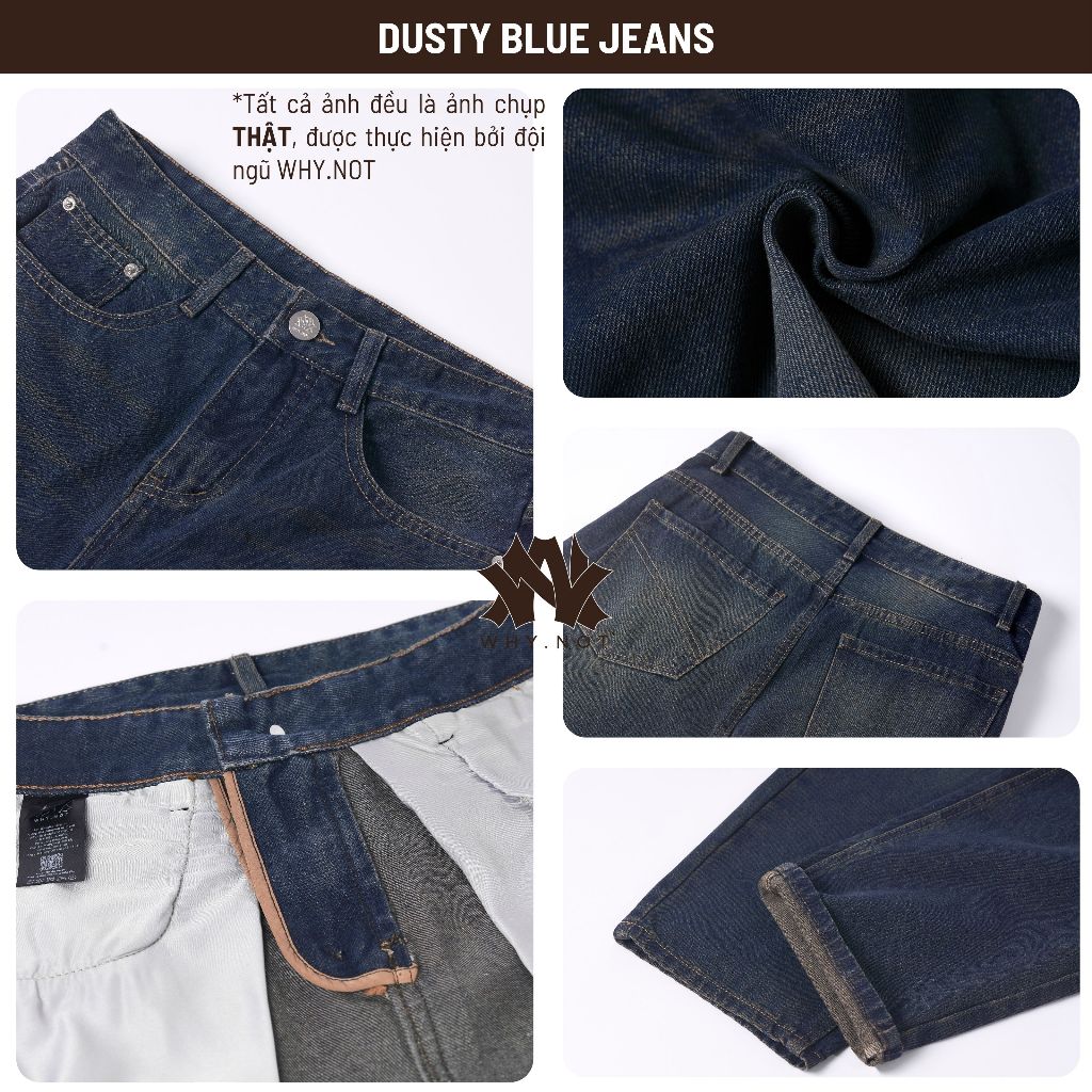 [ĐỘC QUYỀN XEMESIS 25.4] Quần Jean Nam Ống Suông WHY.NOT Wash Retro (3 Màu)
