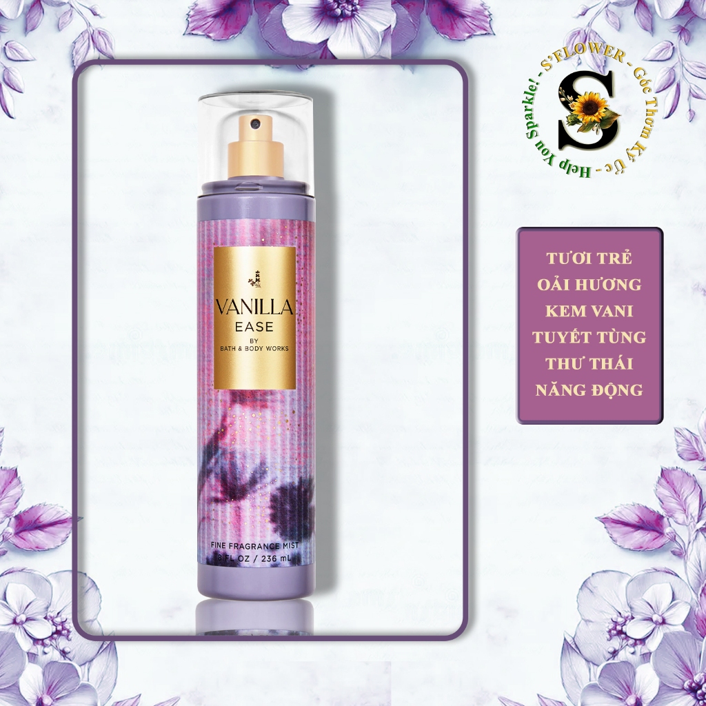 BST NEW VANILLA | Xịt Thơm Nước Hoa Bath & Body Works Body Mist - Vanilla Ease | Vanilla Cafe | Vanilla Romance | BigBuy360 - bigbuy360.vn