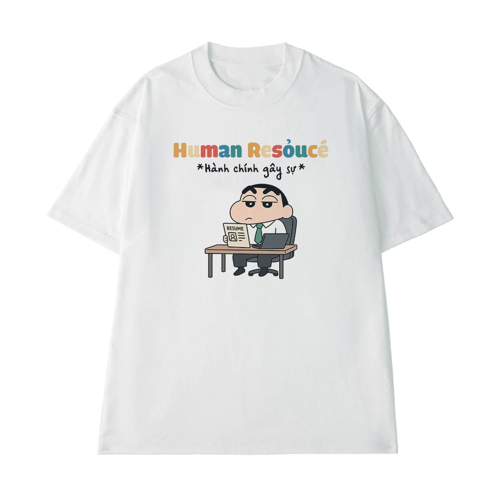 Áo In Chữ Hài Hước Hành Chính Gây Sự Câu Nói Text Văn Phòng Công Sở Form Rộng Cotton 250gsm In Theo Yêu Cầu
