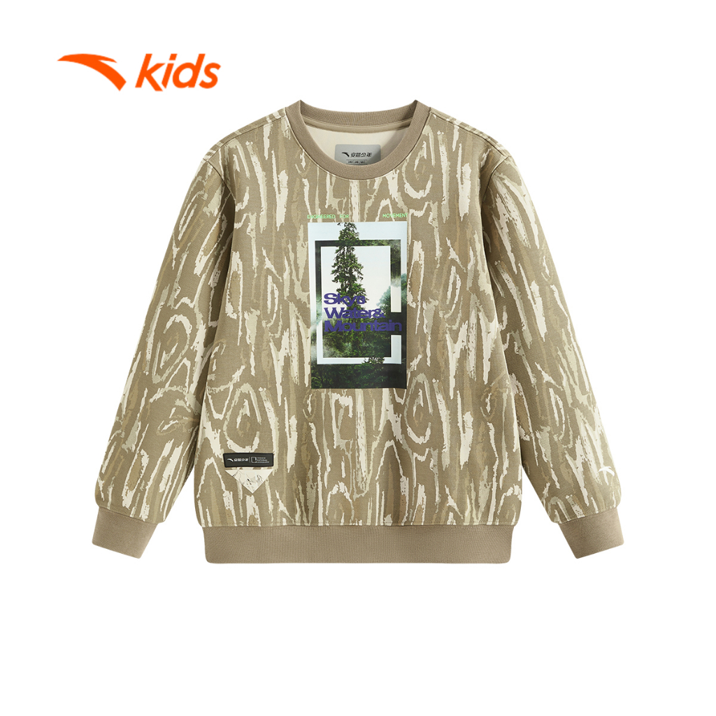 ANTA KIDS Áo Sweater Bé Trai Outdoor-Thick T524C6711