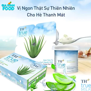 Sữa chua Nha Đam & các loại sữa chua khác tự nhiên Th True Milk yogurt 100g .