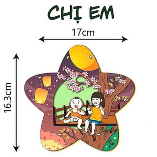 [RẺ VÔ ĐỊCH] [GIÁ XƯỞNG] FULL sét đèn trung thu gỗ DIY - Bé tự tô