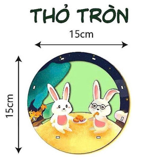 [RẺ VÔ ĐỊCH] [GIÁ XƯỞNG] FULL sét đèn trung thu gỗ DIY - Bé tự tô