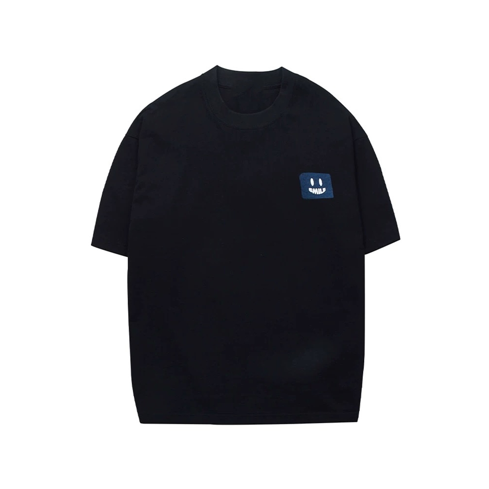 Áo thun Stee Cổ tròn SMILE EYE Localbrand ICVCVNI Unisex Cotton