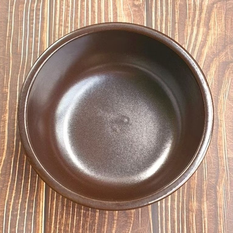 THỐ NÂU ĐẤT NUNG XK HÀN QUỐC -COMBO NỒI+ĐẾ ĐA NĂNG TRỘN CƠM HẦM CANH NẤU TOKBOKKI-DUNG TÍCH 800ML