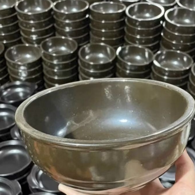 THỐ NÂU ĐẤT NUNG XK HÀN QUỐC -COMBO NỒI+ĐẾ ĐA NĂNG TRỘN CƠM HẦM CANH NẤU TOKBOKKI-DUNG TÍCH 800ML