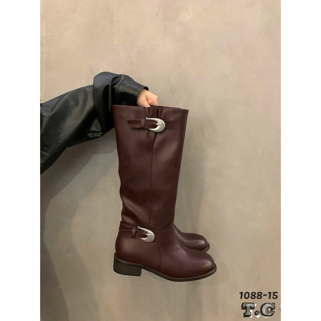 🐝🐝 Boot đùi khoá cài cá tính