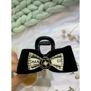 kẹp tóc nơ nhung pha màu hot trend 2025- size 8cm
