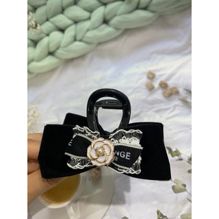 kẹp tóc nơ nhung pha màu hot trend 2025- size 8cm
