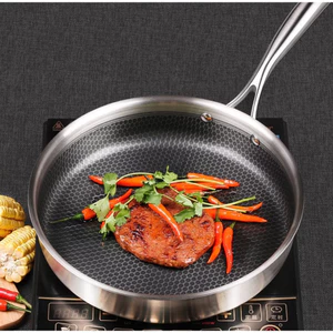 Chảo Chiên Trứng / Làm Bánh Bằng Thép Không Gỉ Chống Dính Vân Tổ Ong 26cm