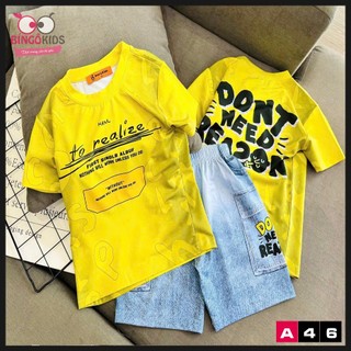 Đồ bộ đùi bé trai chất thun lạnh in 3d họa tiết thời trang sành điệu An's Kids cho bé trai từ 11 đến 45kg