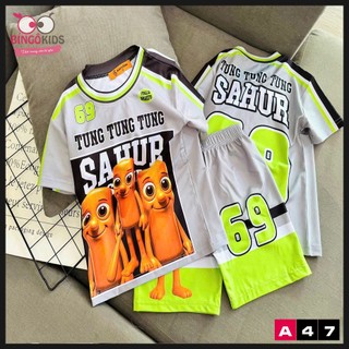 Đồ bộ đùi bé trai chất thun lạnh in 3d họa tiết thời trang sành điệu An's Kids cho bé trai từ 11 đến 45kg