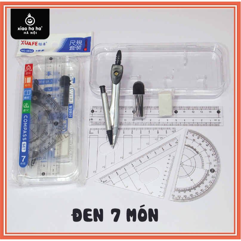 Bộ 7 Món Compa & Thước Kẻ Pastel – Bộ Ê-ke Trọn Bộ Vẽ Toán, Vẽ Tranh ...