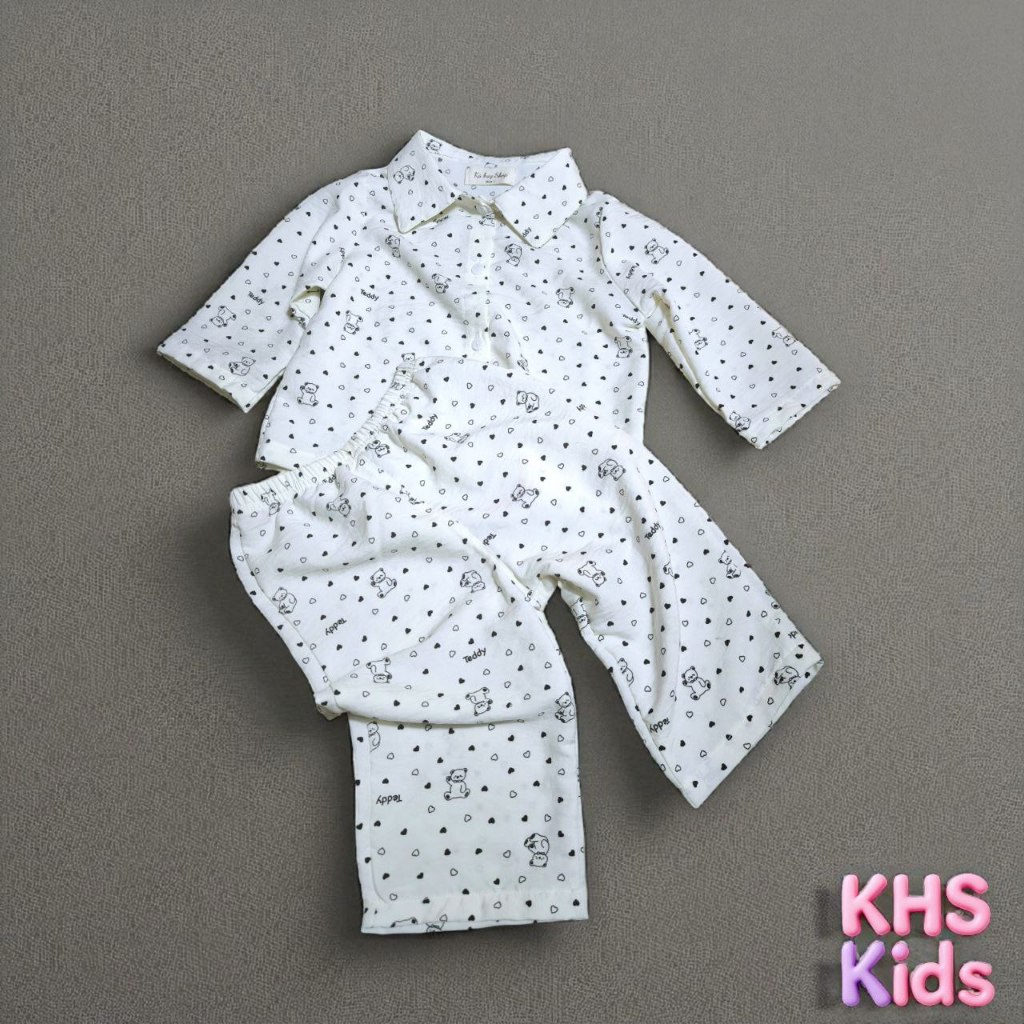 Bộ bé trai Ngủ Đũi Lạnh bé trai quần dài tay dài mặc nhà mền mịn BreezeSleep – Bộ Ngủ Làm Mát.