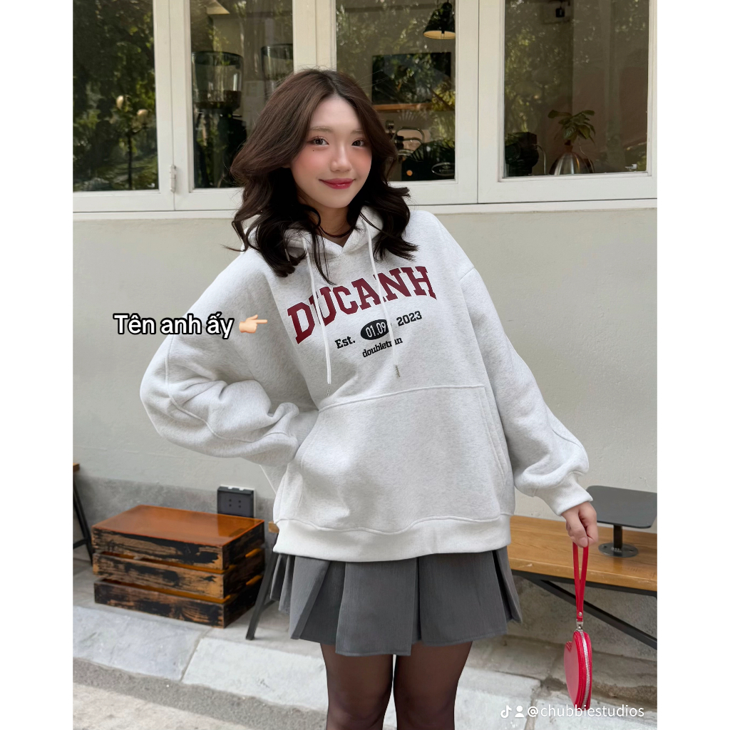 [ÁO HOODIE IN TÊN] Áo Hoodie Nỉ Bông 350gsm Lót Bông Ấm, In Tên Theo Yêu Cầu YH01 + CÓ HỘP