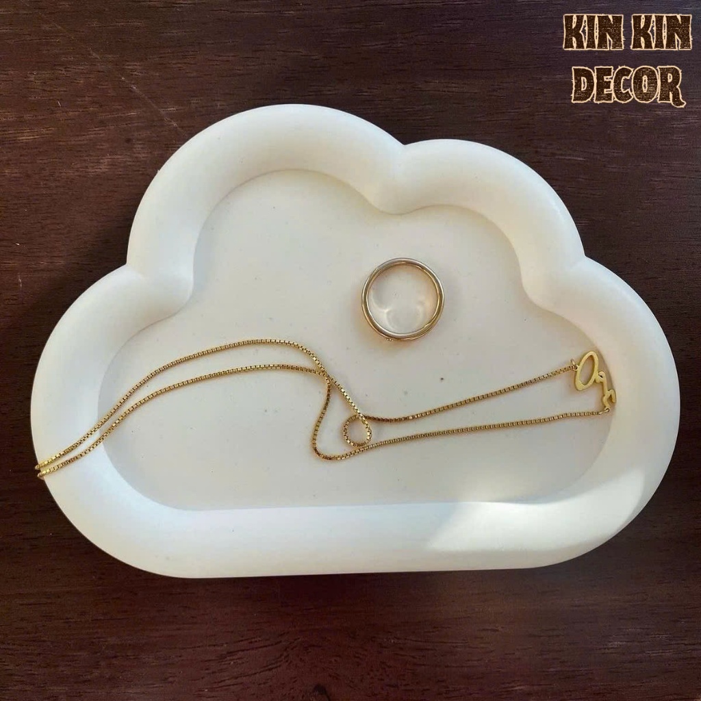 Khay thạch cao decor trang trí, đựng phụ kiện, trang sức, nến thơm, làm quà tặng KINKIN Decor | BigBuy360 - bigbuy360.vn