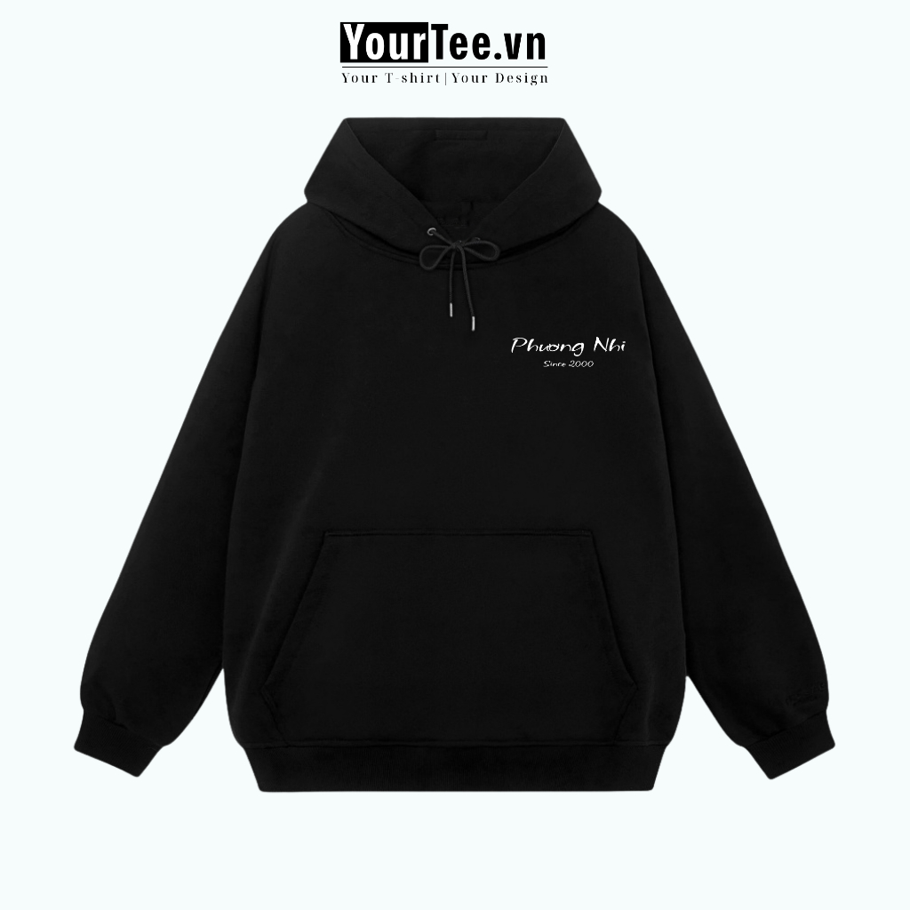 [ÁO HOODIE IN TÊN] Áo Hoodie Nỉ Bông Cao Cấp, In Tên Của Bạn Và Người Thương, Lót Bông Mềm Mịn YH03 + CÓ HỘP