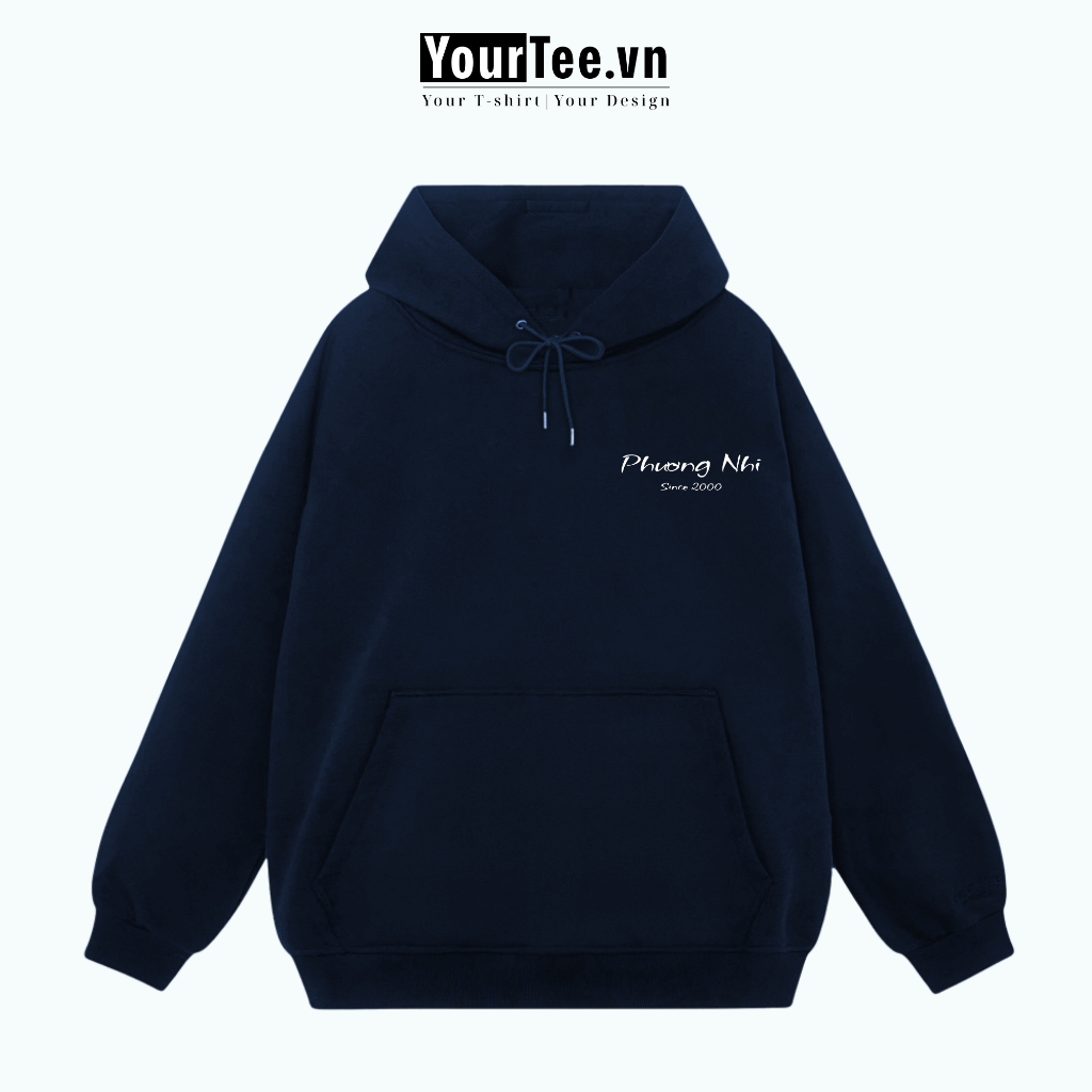 [ÁO HOODIE IN TÊN] Áo Hoodie Nỉ Bông Cao Cấp, In Tên Của Bạn Và Người Thương, Lót Bông Mềm Mịn YH03 + CÓ HỘP