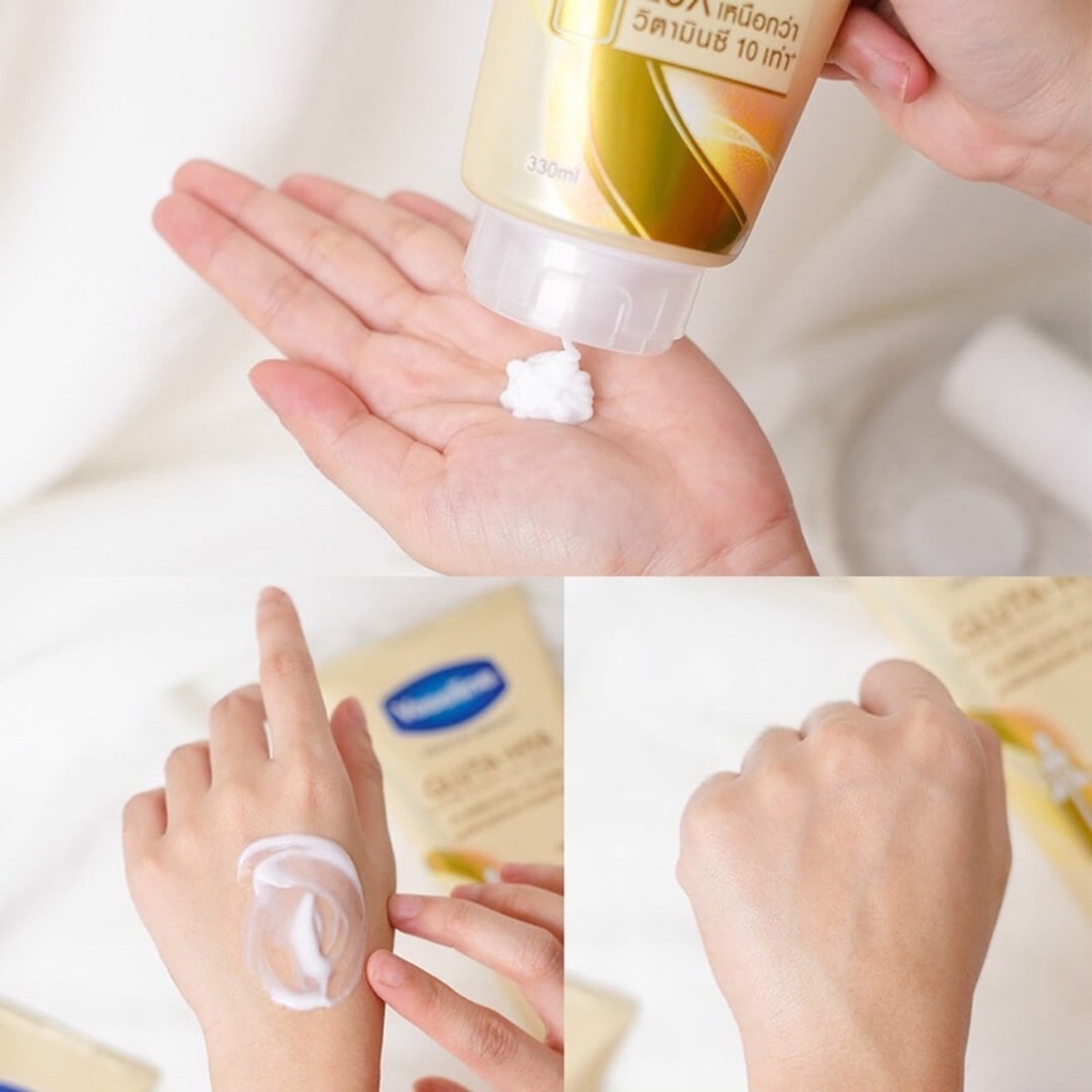 [Combo 1 tặng 1] - Dưỡng Thể Vaseline Healthy Bright Gluta-hya 330mL TẶNG Dưỡng Thể Vaseline Ove